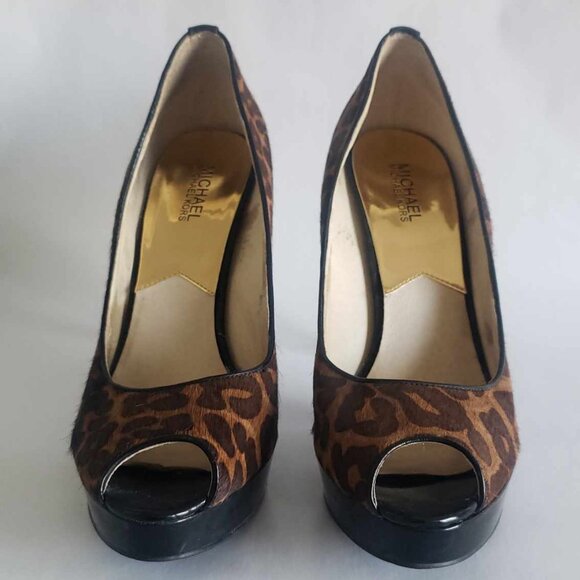 Michael Kors Leopard Print Heels - Picture 1 of 4